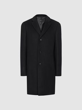 Single Breasted Wool Overcoat