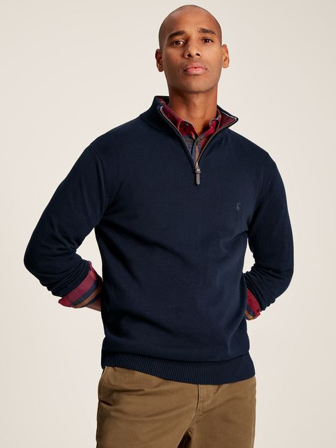 Buy Joules Hillside Knitted Quarter Zip Jumper from the Joules online shop