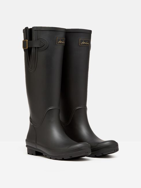 Buy Houghton Black Adjustable Tall Wellies from the Joules online shop
