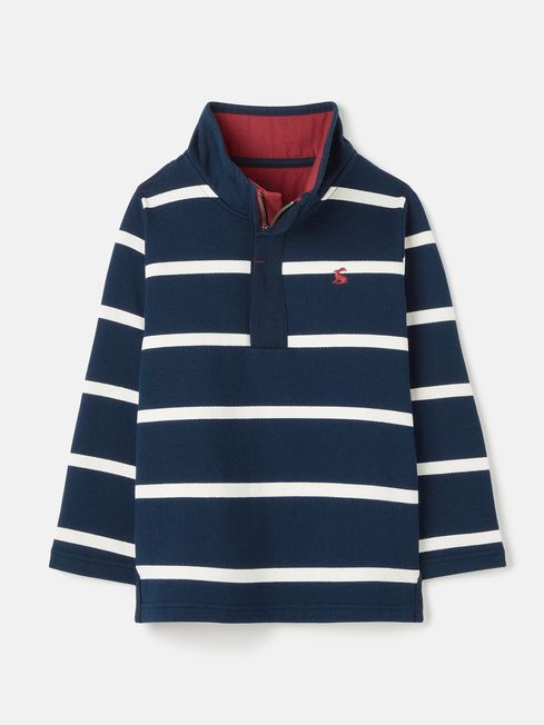 Buy Captain Navy Blue Quarter Zip Sweatshirt from the Joules online shop
