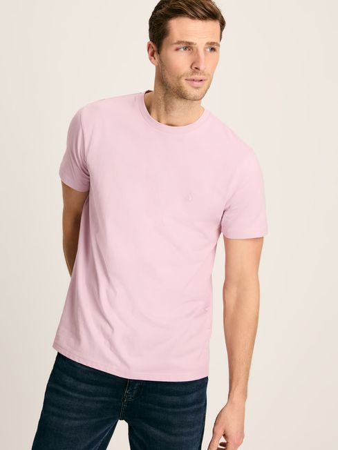 Buy Denton Pink Jersey Crew Neck T-Shirt from the Joules online shop
