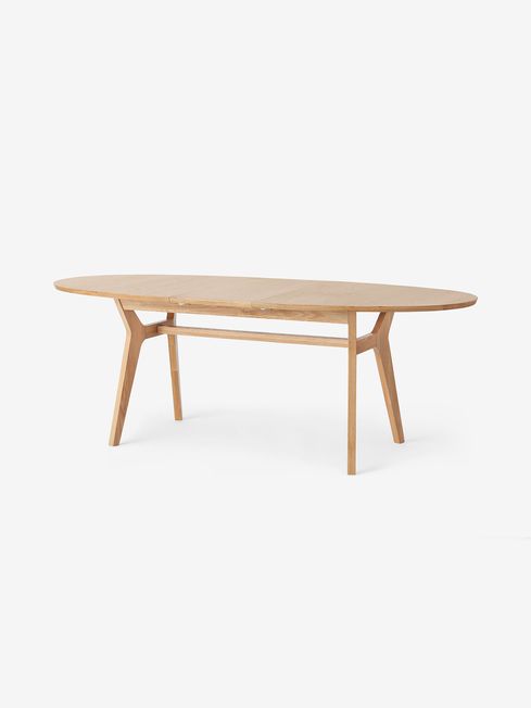 Buy Jenson Oval Extendable 6 to 8 Seater Dining Table in Oak from the ...