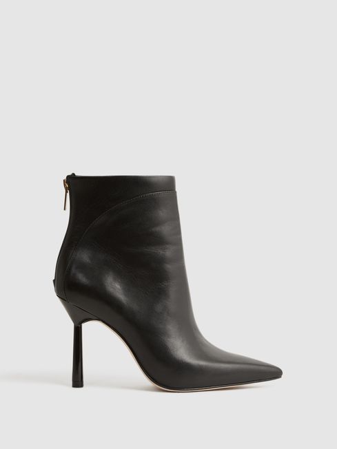 Reiss Lyra Signature Leather Ankle Boots - REISS