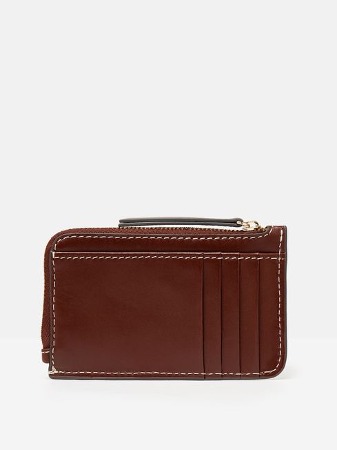 Buy Brown Leather Card Holder from the Joules online shop