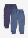 Navy Blue 2-Pack Cargo Joggers