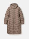 Pembury Neutral Showerproof Longline Padded Coat With Hood