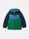 Kids' Cairn Blue & Green Showerproof Padded Coat