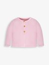 Pink Classic Cotton Cardigan