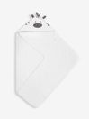 White Zebra Character Hooded Towel