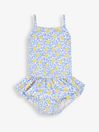 Blue Lemon Swimsuit With Integral Nappy