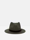 Maude Khaki Green Wool Fedora Hat