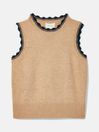 Claudette Claudette Oatmeal Knitted Tank Top