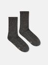 Freya Black Glitter Ankle Socks