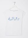 White Shell Graphic T-Shirt