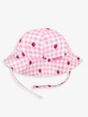 Pink Strawberry UPF 50 Floppy Sun Hat