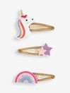 Pink Unicorn 3-Pack Character Clips