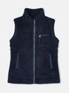 Mallory Navy blue Fleece Gilet