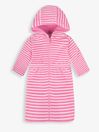 Pink Towelling Zip-Up Dress