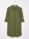 Green Jersey Shirt Tunic Dress