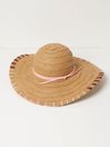 Natural Stitch Detail Straw Sun Hat