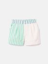 Carrie Stripe Cotton Shorts