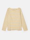 New Harbour Cream Gold Boat Neck Breton Top