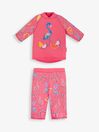 Pink Flamingo UPF 50 2-Piece Sun Protection Suit