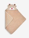 Reindeer Lilac Butterfly Character Hooded Towel