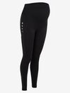 Seamless Support Workout Maternity Leggings in Black