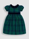 Navy Check Party Dress