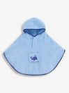 Blue Whale Towelling Poncho