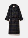 Amberley Navy Longline Wool Blend Coat with Belt