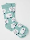 Green Cosy Sheep Socks