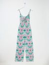 Aurora Green Mirrored Paisley Jumpsuit