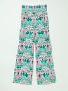 Leila Green Mirror Paisley Palazzo Trousers