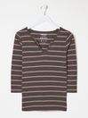 Porter Grey Stripe T-Shirt