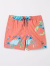 Coral Pattern Swim Shorts