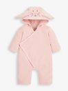 Bunny Cotton Towelling Wrap All In One in Pink