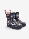 Cosy Lined Ankle Wellies in Unicorn