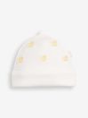 Yellow Embroidered Cotton Baby Hat