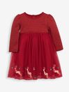Reindeer Party Dress in Red