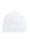 Pink Embroidered Cotton Baby Hat