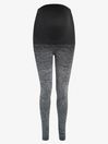 Ombré Maternity Seamless Support Workout Leggings in Grey