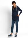 Navy Blue 3-in-1 Hoodie with Baby Carrier Panel