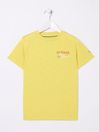 Aloa Yellow Graphic 100% Cotton T-Shirt