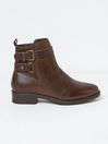 Avery Brown Buckle Boots