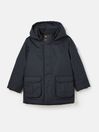 Kids' Ultimate Navy Blue Waterproof Coat with Quilted Lining