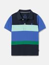 Filbert Blue/Green Stripe Polo Shirt