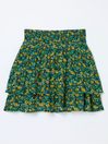 Green Spring Floral Skirt