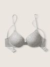 Grey Heather Push Up Bra, Push Up